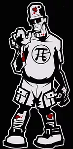Blutiger Zombie Vater Walking Dead Familie Vinyl Aufkleber Sticker - Bild 1 von 1