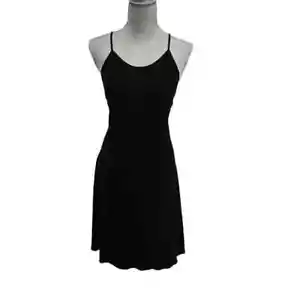 Polo Ralph Lauren Women's Crisscross Spaghetti Jersey Dress (14, Black) NWT - Picture 1 of 6