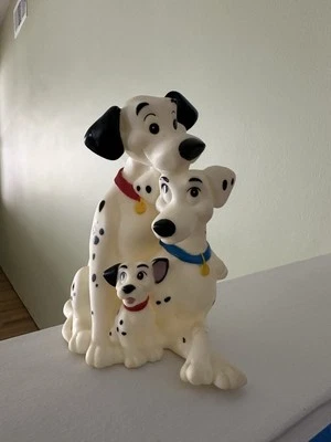 Vintage Disney 101 DALMATIONS Plastic Bank With Stopper Pongo Perdita Puppy - Image 1 of 4