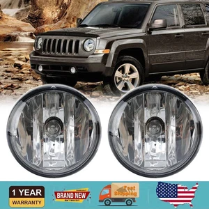 Pair For 2011-2017 Jeep Patriot Fog Lights Clear Bumper Driving Lamps w/ Bulbs - Bild 1 von 12