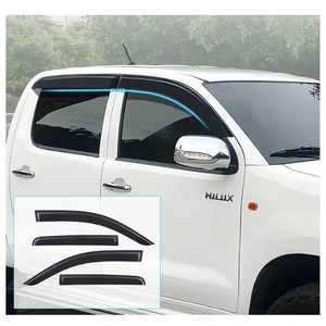 🚀🚀 Deflector de viento tintado de humo deflector de lluvia adecuado para Toyota Hilux 2005-2014 - Imagen 1 de 10