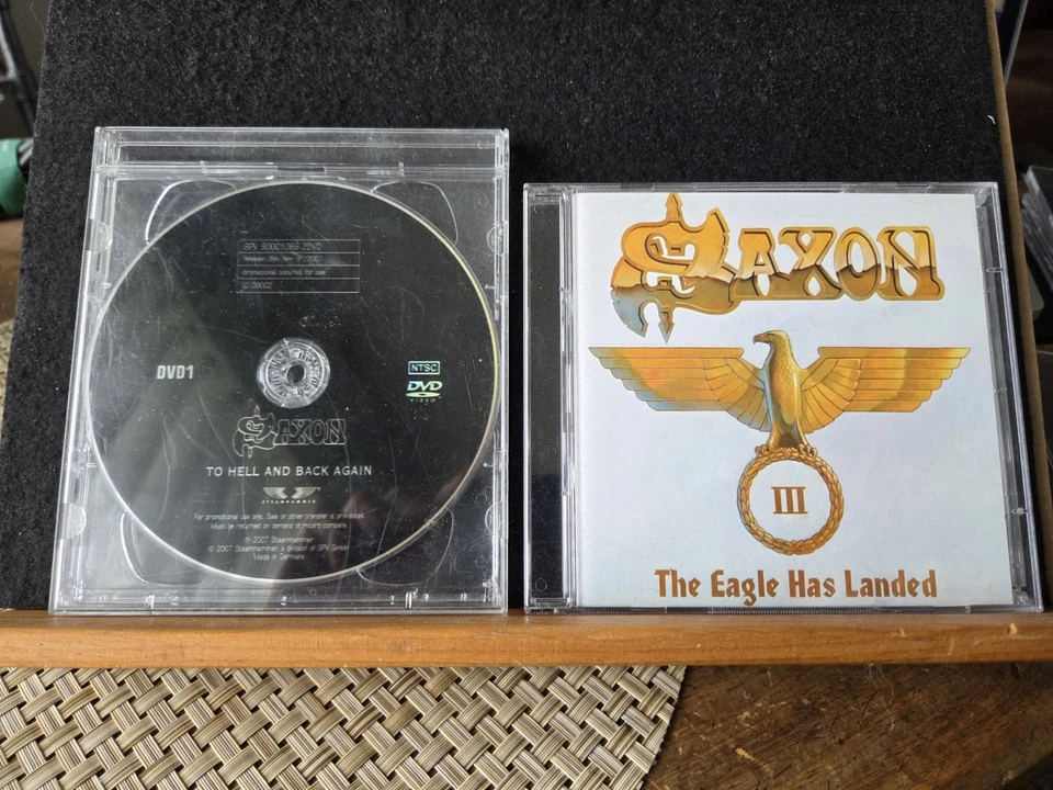 Saxon The Eagle Has Landed III CD and To Hell And Back DVD (2 Disc Set) Rare!!!! Foto 1 de 4