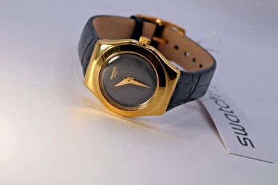 NEw Swiss Rare Swatch Women's Watch Irony Lady Nuit Blanche YSG156 25MM - Image 1 of 4