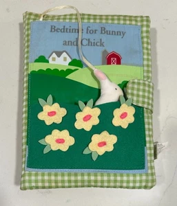 Pottery Barn Kids ‘Bedtime for Bunny and Chick’ Baby Soft Book 2005 PBK - Imagen 1 de 4
