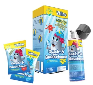 Valino Kinder Badeschaum Duschschaum Starter Set mit Schaumspender - Bild 1 von 8