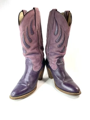 BOTAS DE CUERO FRYE MORADAS WESTERN 7,5 Foto 1 de 4