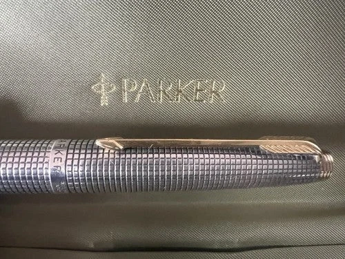 Parker 75 Stift Füllfederhalter Silber Sterling Sonnet Ciselè Feder Gold XF - Bild 1 von 4