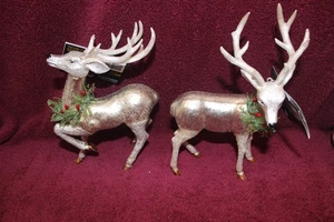 2 Robert Stanley Decorazione Natalizia in Vetro Natale Buck/Cervo - Foto 1 di 6