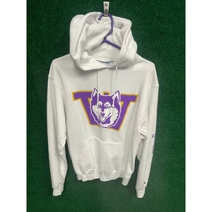University Washington Y2K White & Purple Pullover Hoodie Sweatshirt Sz S Unisex - Picture 1 of 8