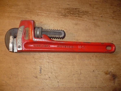Ridgid 10 Inch Pipe Wrench in Good Condition - Image 1 of 4