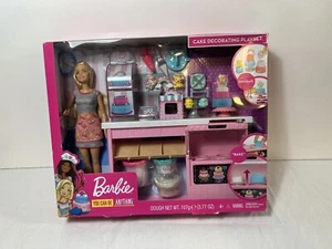 Barbie Cake Decorating Bakery Playset By Mattel - Picture 1 of 7
