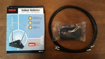 Antena de TV interior RCA VHF/UHF/FM estéreo terrestre HDTV con conmutador de cable TVC-90 Foto 1 de 3