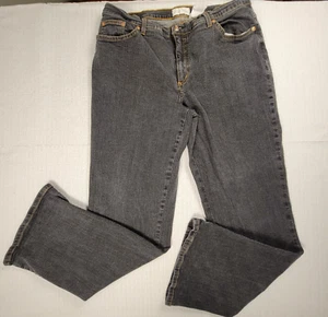 Soft Surroundings High Waist Denim Jeans Straight Leg Women's Sz XL Black - Picture 1 of 11