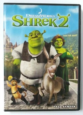 Shrek 2 DVD Full Screen Eddie Murphy Mike Myers Kids Family Movie DreamWorks - Image 1 of 3
