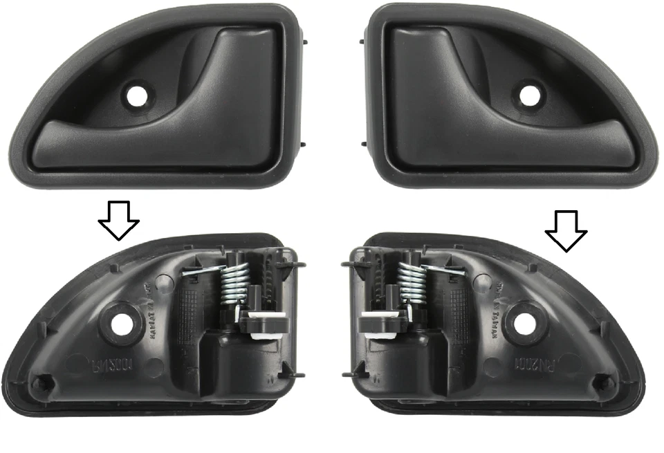2x POIGNÉE DE PORTE INTERIEURE AVANT GAUCHE / DROIT RENAULT KANGOO (1997-2007) / - Photo 1/4