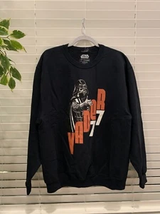 Star Wars Sweatshirt Darth Vader NEW Sz Large Black Clean Fresh Bin-B - Picture 1 of 3