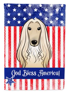 American Flag  Afghan Hound Flag Garden Size BB2174GF - Picture 1 of 5