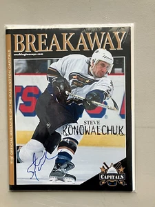 Steve Konowalchuk Autographed Breakaway Magazine Washington Capitals - Picture 1 of 1