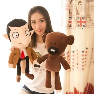 30CM Movie Mr Bean+Teddy Bear Soft Doll Stuffed Animal Plush Toy Kids Gift Hot - Picture 1 of 8