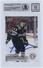 Luke Hughes New Jersey Devils Autographed 2022-23 Upper Deck Game Item#13119866