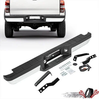 Chrome Steel Rear Step Bumper Assembly Face Bar For Ford Ranger Styleside 93-11 Foto 1 de 4