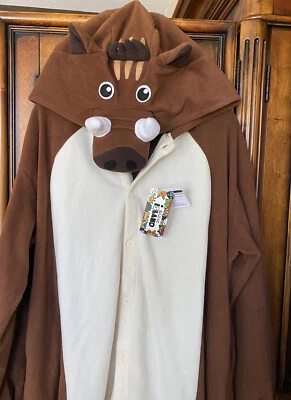 Sazac Island Pumbaa Warthog Adult One Piece Costume Cosplay Pajama  One Size NWT - Image 1 of 4