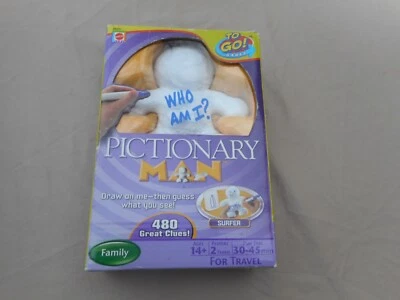 Mattel Games Pictionary Man - Who Am I? Travel Edition Game #R6637~Sealed Cards - Image 1 of 4