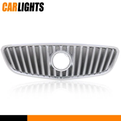 Front Upper Bumper Grille Chrome Grill Silver Fit For 2010-2013 Buick Lacrosse — 第 1/4 张图片