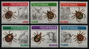 Mozambique 1980 - Mi-Nr. 737-742 ** - MNH - Garrapatas - Imagen 1 de 1