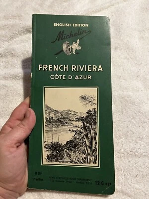  Vintage Michelin French Riviera Guide-1st Edition-1957 - Image 1 of 4