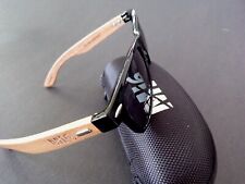 Mi6® Polarized Bamboo Wood Sunglasses men women Retro Horn Rimmed Nylon Case usa