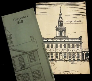 Folletos Independence Nat'l Park Philadelphia and Carpenter's Hall 1965 - Imagen 1 de 11