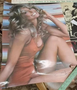 Vintage 1976 Farrah Fawcett Swim Suit Poster Pro Arts CL 14-50 man cave - Picture 1 of 8