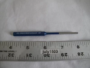(1) New Dasco Pro 253 Roll Pin Punch 1/8" x 4" Carbon Steel  - Picture 1 of 2