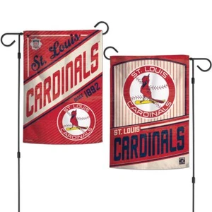 ST. LOUIS CARDINALS COOPERSTOWN COLLECTION 12"X18" 2-SIDED GARDEN FLAG WINCRAFT - Picture 1 of 1