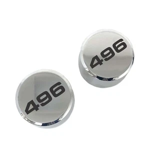 Juego de respiradores de cubierta de válvula de aluminio pulido Big Block 496 - grabado - Imagen 1 de 5