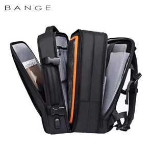 BANGE Erweiterbarer Herren Rucksack Wasserdicht 17,3 Zoll Laptoprucksack Man Large Cap - Bild 1 von 30