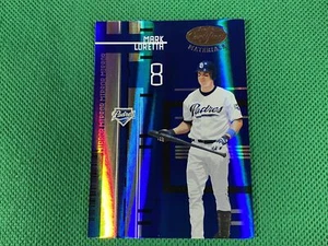 Espejo azul #102 Mark Loretta 37/50 Padres 2005 materiales certificados Leaf - Imagen 1 de 1