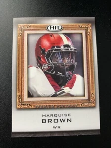 Sage Hit Premium Portraits 2019 plata #PP07 Marquise Brown Ravens - Imagen 1 de 2