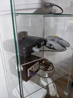  Zwischenboden / Regalboden für ikea Detolf Vitrine Acryl-Glasplatte mit Halter - Bild 1 von 4