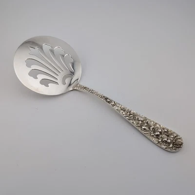 Servidor de pasteles calientes Stieff Rose de plata esterlina - 7 1/2" - sin monograma Foto 1 de 3