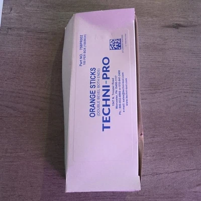 Techni-Pro 758PR002 - Palos naranjas de madera sin resina, extremos de doble bisel, 7" de largo Foto 1 de 2