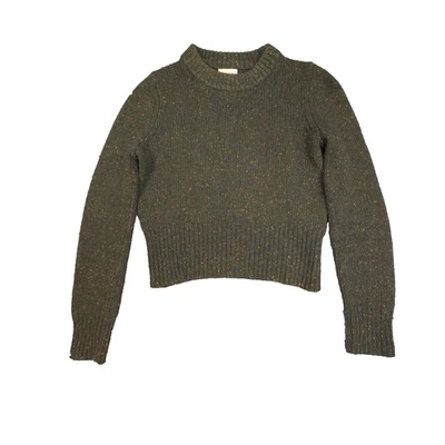 Gorman jumper womens 6 Green crew neck Cropped sweater winter Size 6 - Image 1 of 4