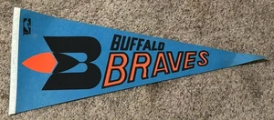 Vintage 1970er Buffalo Braves Wimpel Filz Flagge Sport NBA Basketball, 12 x 30 Zoll - Bild 1 von 4