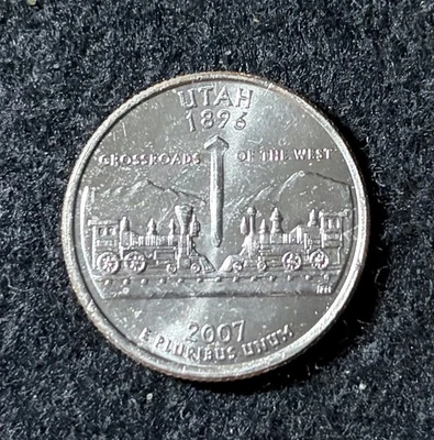 2007 P Utah State Quarter  Circulated Free Shipping - Image 1 of 2