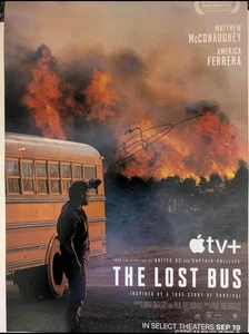 Matthew McConaughey Signed The Lost Bus Poster - Imagen 1 de 2