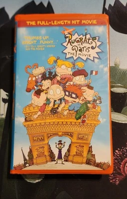 VHS - Rugrats in Paris - 2001 VHS Unusual Orange Tape & Shell Box - Image 1 of 3
