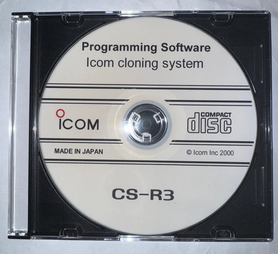 ICOM CS-R3 PROGRAMMING SOFTWARE FOR IC-R3 RECEIVER - Image 1 of 1