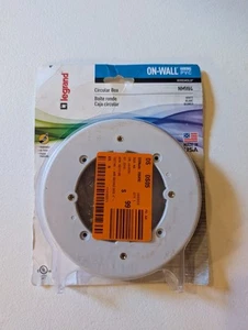 LEGRAND Wiremold NMW4 Circular Box White On-Wall PVC Wiring – Made in USA - Picture 1 of 2