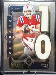2024 Panini Select - Select Numbers Drake Maye #20 (RC) - Picture 1 of 2